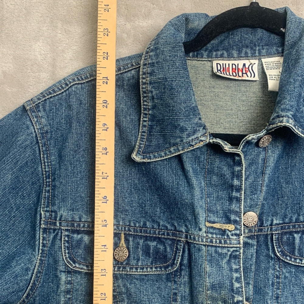 bill blass Medium Blue Denim Jean Jacket - Picture 7 of 16